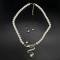 Fashion Personality Deep V Clavicle Pearl Pendant Suit