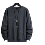 Men's Long-sleeved Fleece Pullover With Bottom