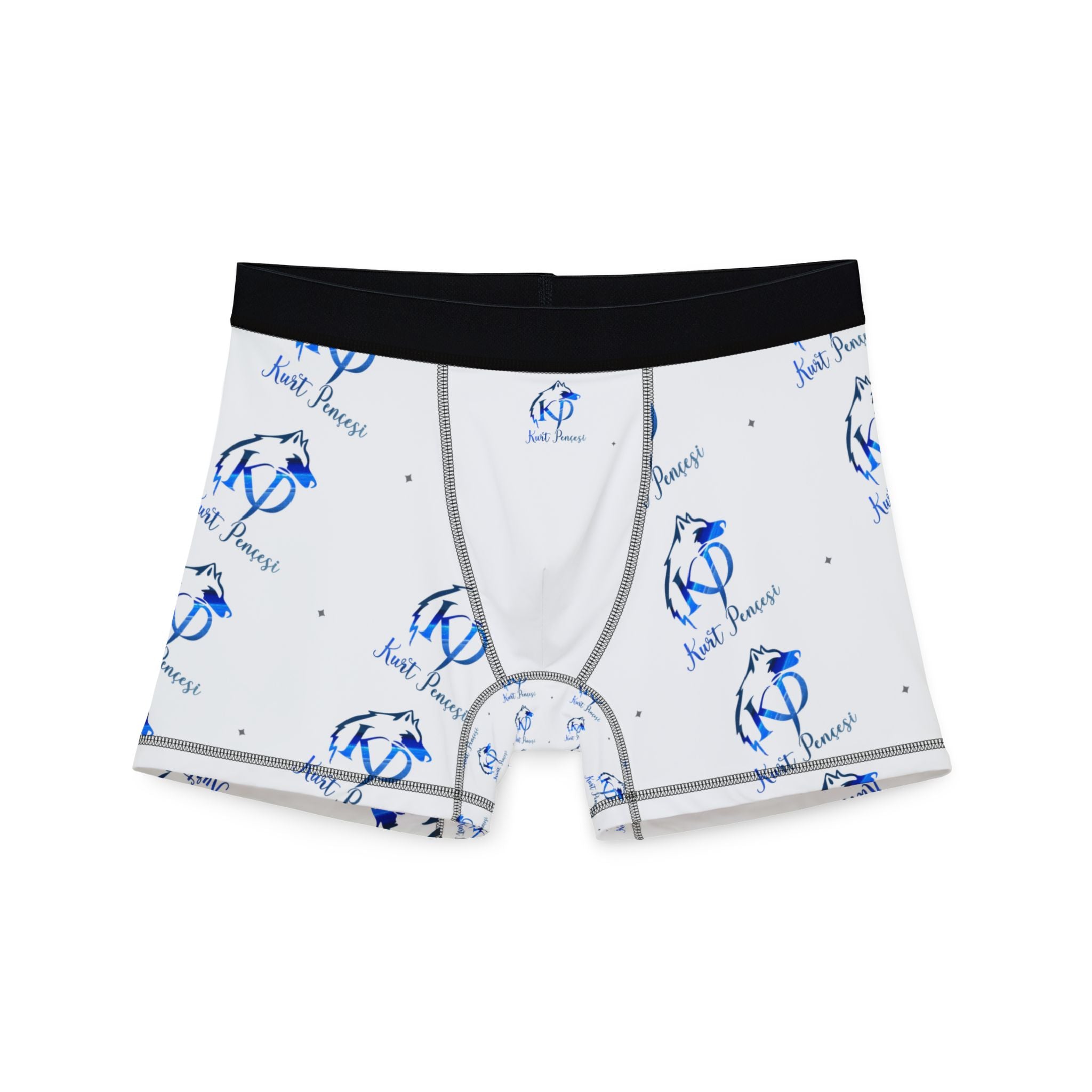Custom Logo Men’s Boxer Briefs — All-Over Print Personalized Underwear